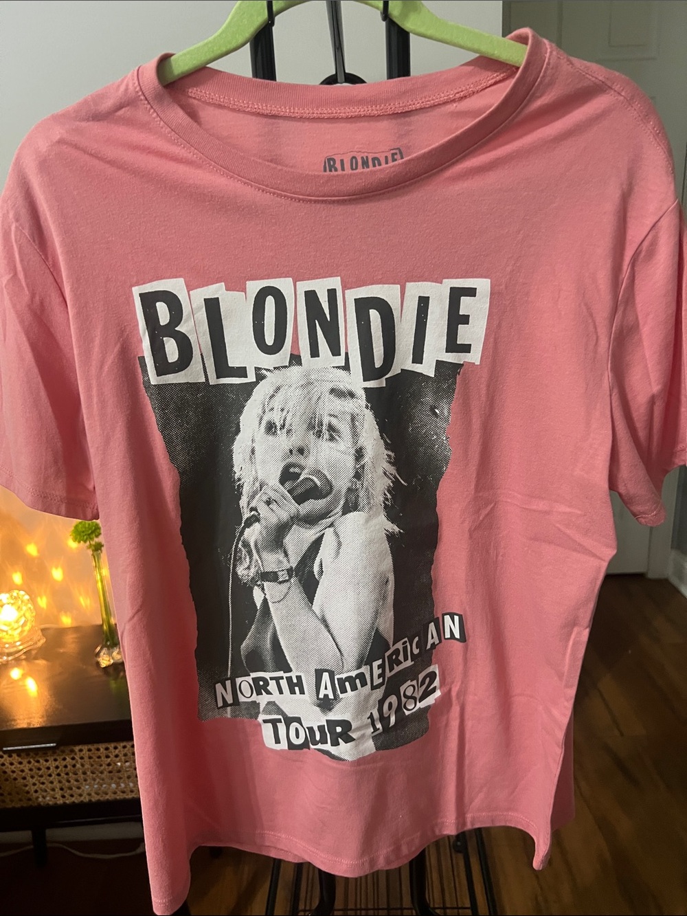 Blondie North American Tour 1982 Pink Graphic Tee